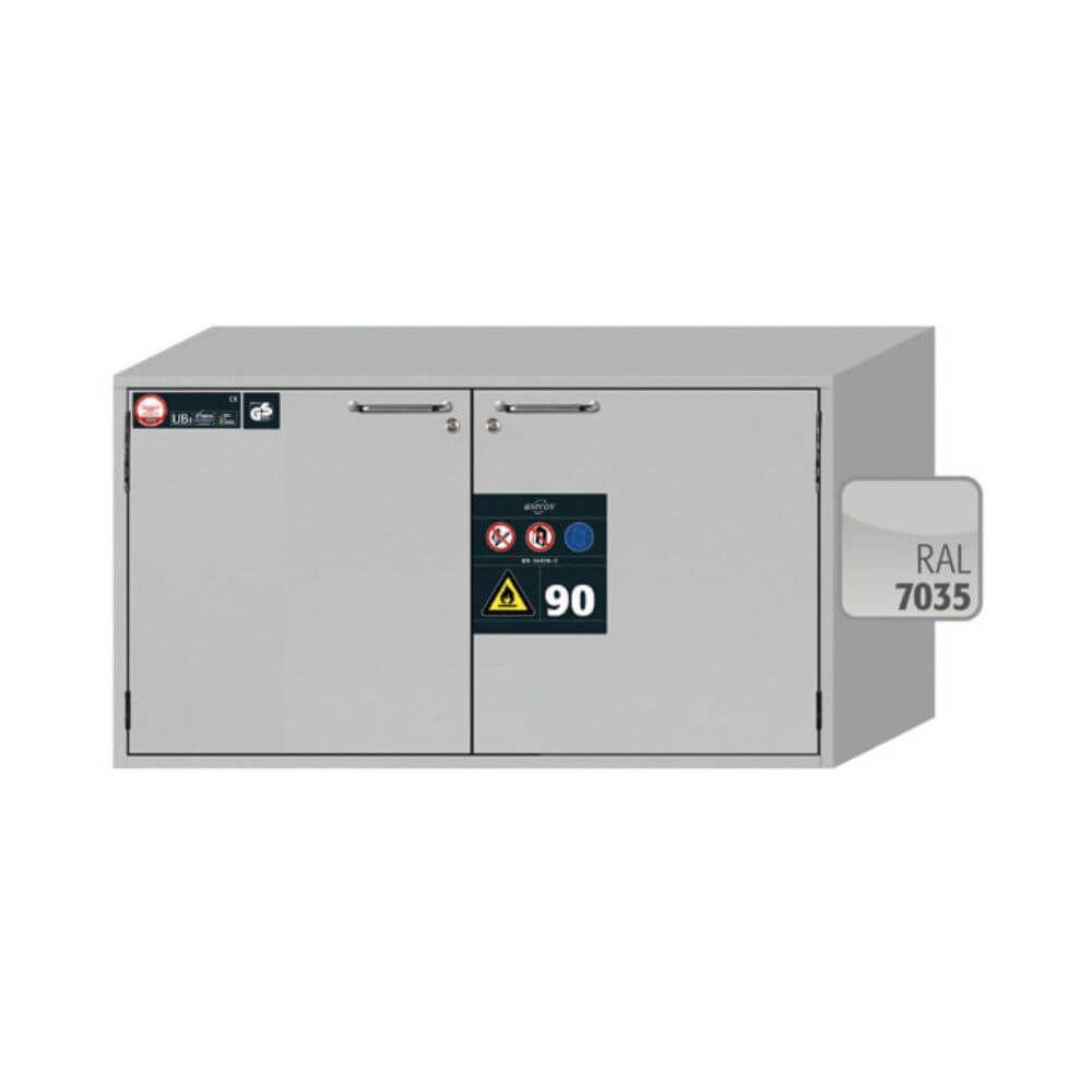 Under Bench Safety Storage Cabinet UB90.060.110.2T, 90 Min Fire Rated, EN 14470-1