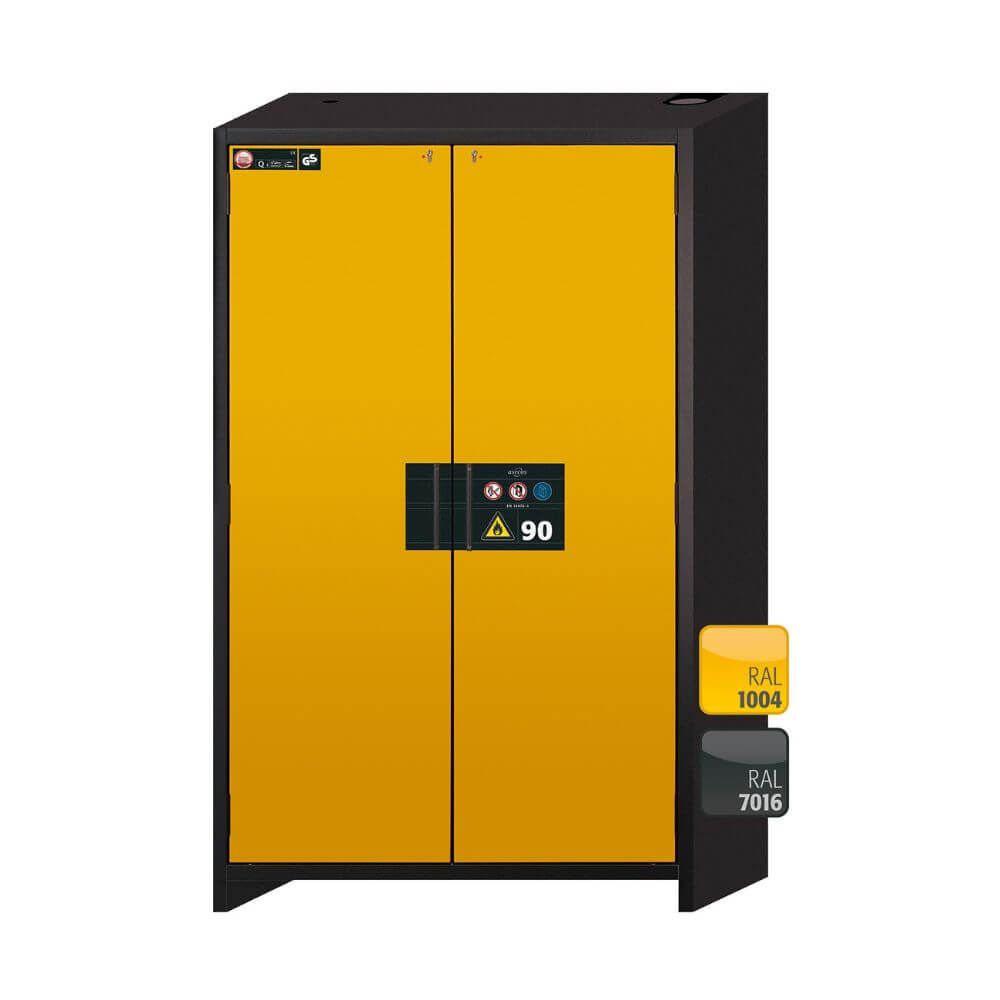 Safety Storage Cabinet Q-CLASSIC-90 Model Q90.195.120 with 3 x Shelf, 1 Perforated Insert and 1 Bottom Collection Sump